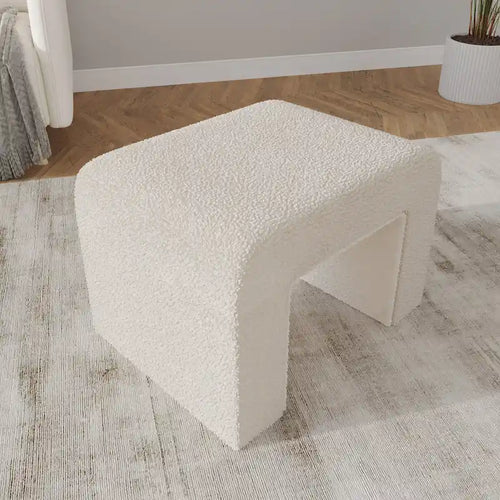 26 Modern Bench Upholstered in Velvet or Boucle With Padded Foam Seat for Living Room Bedroom Home Office