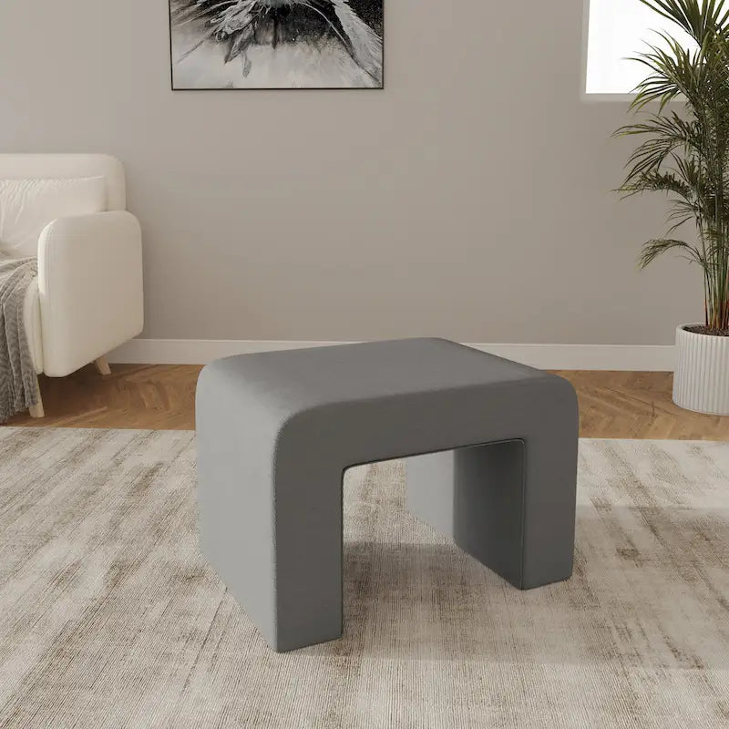 26 Modern Bench Upholstered in Velvet or Boucle With Padded Foam Seat for Living Room Bedroom Home Office