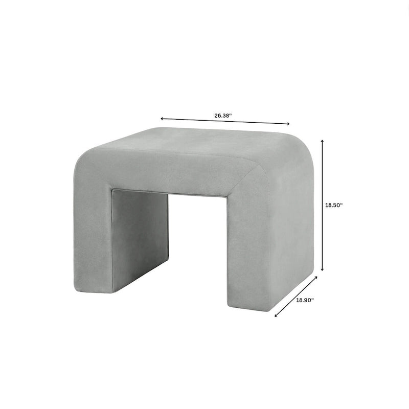 26 Modern Bench Upholstered in Velvet or Boucle With Padded Foam Seat for Living Room Bedroom Home Office