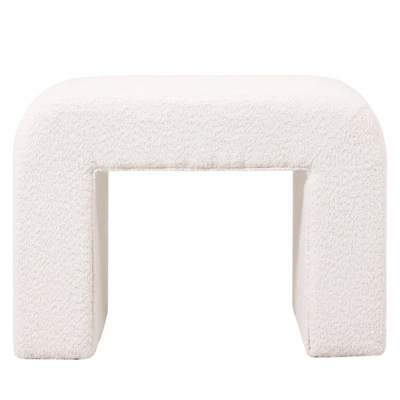 26 Modern Bench Upholstered in Velvet or Boucle With Padded Foam Seat for Living Room Bedroom Home Office