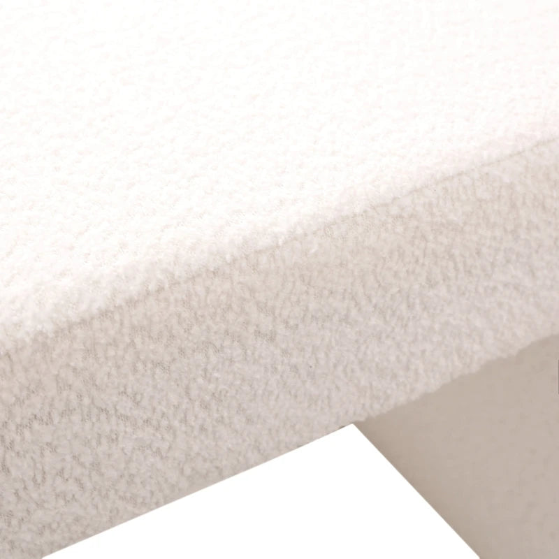26 Modern Bench Upholstered in Velvet or Boucle With Padded Foam Seat for Living Room Bedroom Home Office