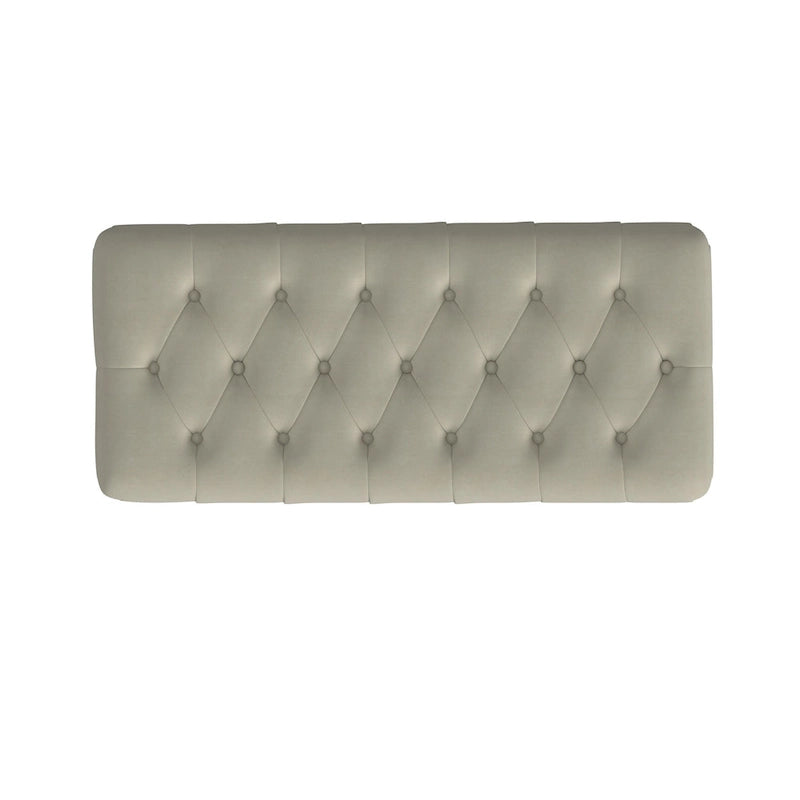 Button Tufted Top Storage Bench with Wood Legs