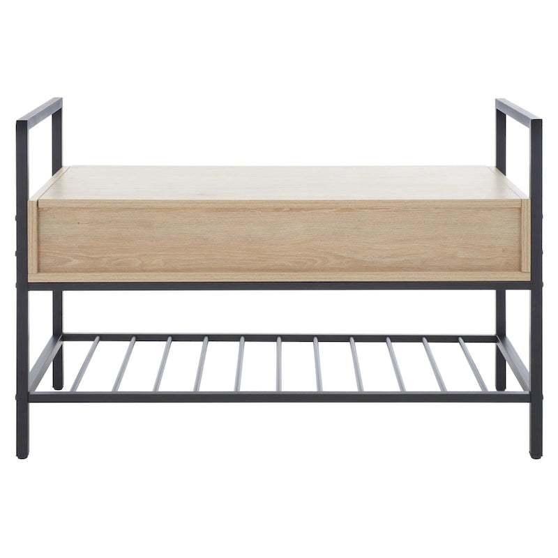 Upholstered Storage Bench with Hidden Compartment for Bedroom or Entryway