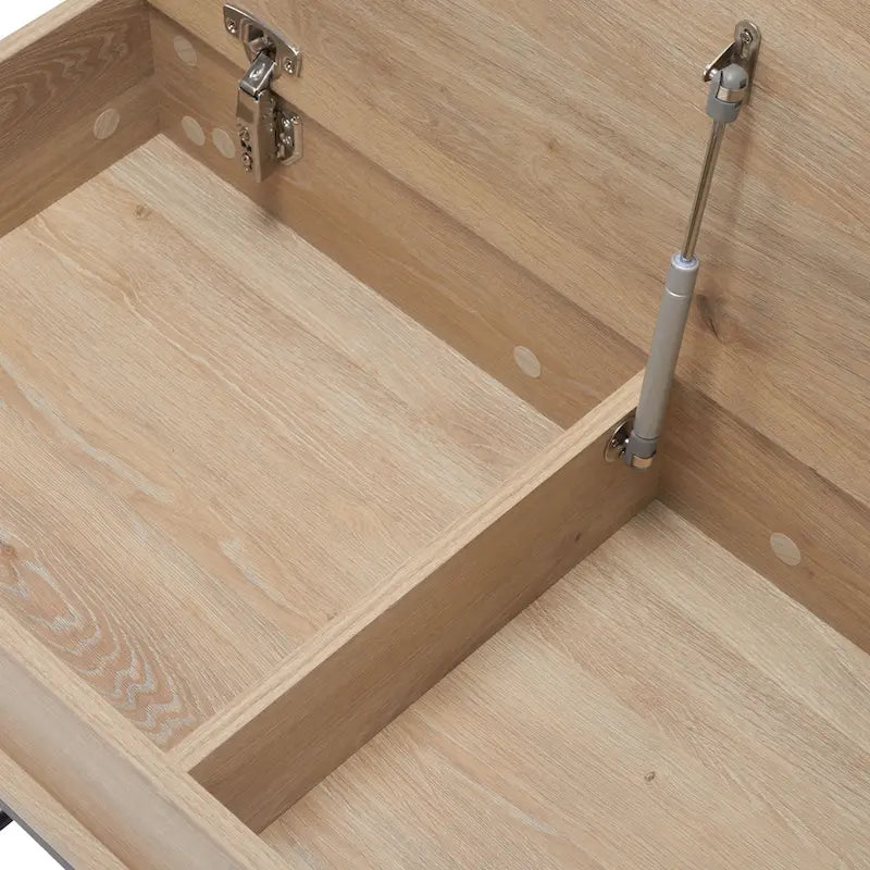 Upholstered Storage Bench with Hidden Compartment for Bedroom or Entryway