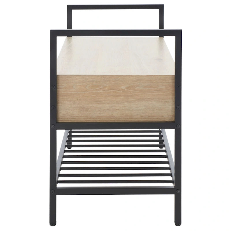 Upholstered Storage Bench with Hidden Compartment for Bedroom or Entryway