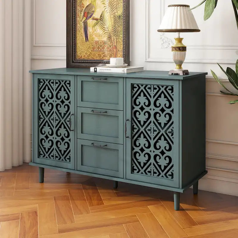 Bathroom Storage Cabinet with Adjustable Shelves and Metal Hardware, Freestanding Linen Tower for Small Spaces
