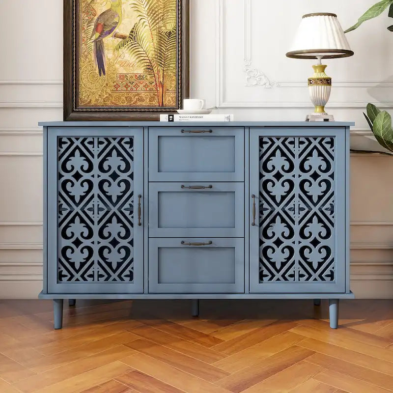 Bathroom Storage Cabinet with Adjustable Shelves and Metal Hardware, Freestanding Linen Tower for Small Spaces