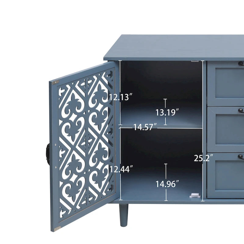 Bathroom Storage Cabinet with Adjustable Shelves and Metal Hardware, Freestanding Linen Tower for Small Spaces