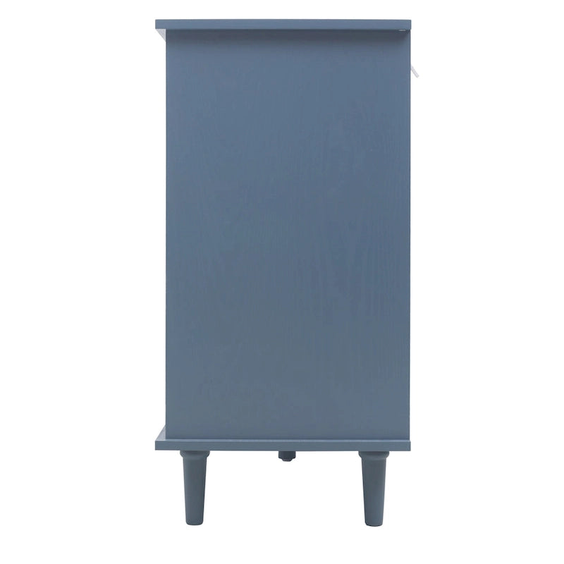 Bathroom Storage Cabinet with Adjustable Shelves and Metal Hardware, Freestanding Linen Tower for Small Spaces
