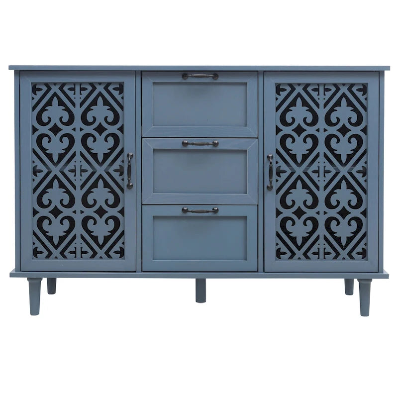 Bathroom Storage Cabinet with Adjustable Shelves and Metal Hardware, Freestanding Linen Tower for Small Spaces