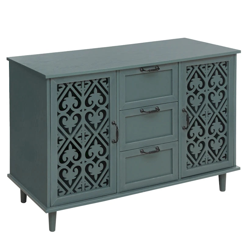 Bathroom Storage Cabinet with Adjustable Shelves and Metal Hardware, Freestanding Linen Tower for Small Spaces