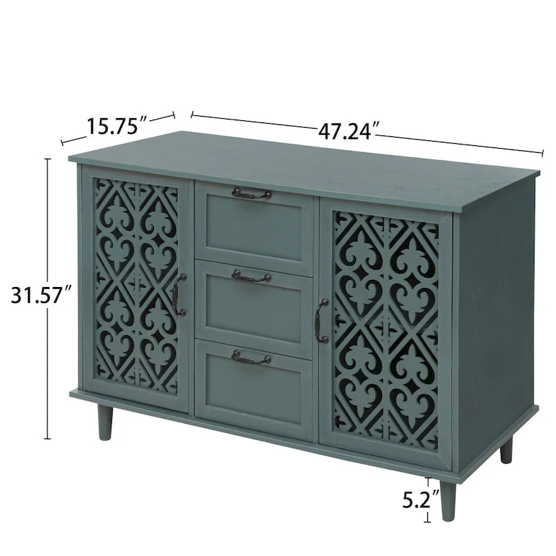Bathroom Storage Cabinet with Adjustable Shelves and Metal Hardware, Freestanding Linen Tower for Small Spaces