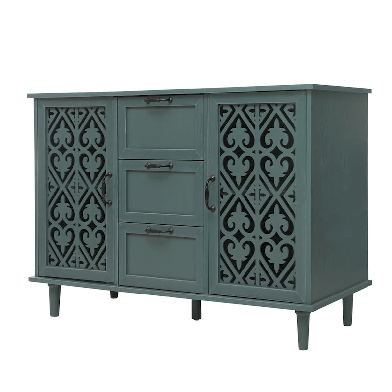 Bathroom Storage Cabinet with Adjustable Shelves and Metal Hardware, Freestanding Linen Tower for Small Spaces