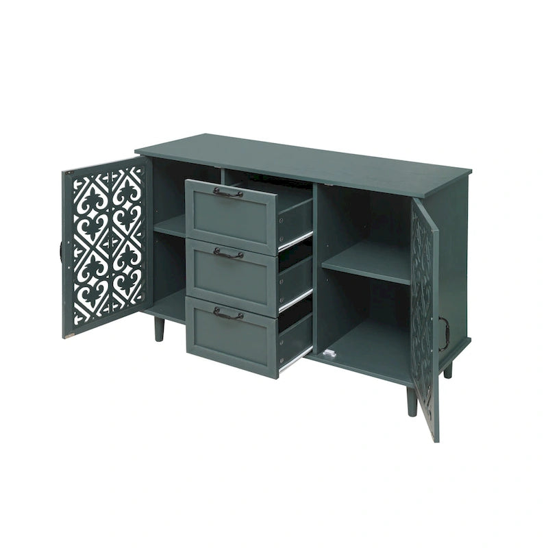 Bathroom Storage Cabinet with Adjustable Shelves and Metal Hardware, Freestanding Linen Tower for Small Spaces
