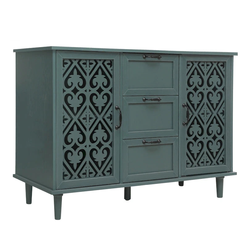 Bathroom Storage Cabinet with Adjustable Shelves and Metal Hardware, Freestanding Linen Tower for Small Spaces