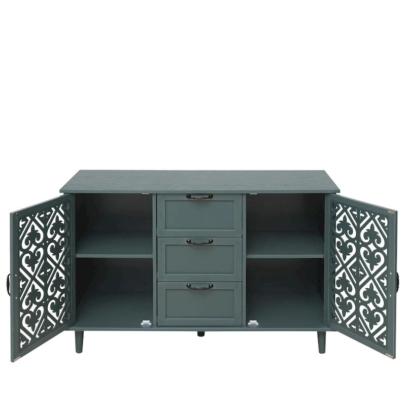 Bathroom Storage Cabinet with Adjustable Shelves and Metal Hardware, Freestanding Linen Tower for Small Spaces