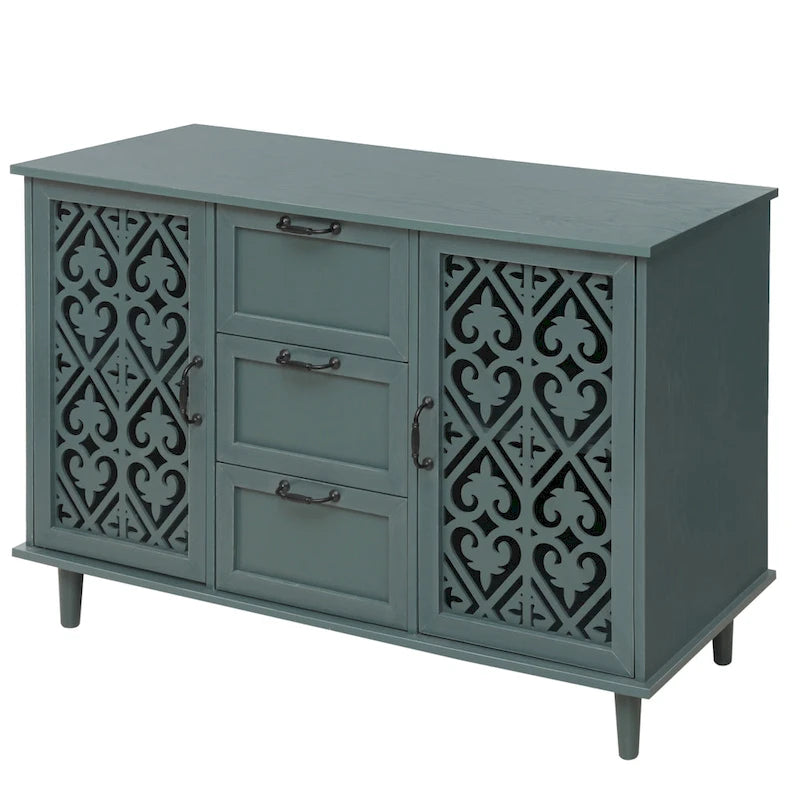 Bathroom Storage Cabinet with Adjustable Shelves and Metal Hardware, Freestanding Linen Tower for Small Spaces