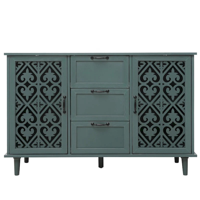 Bathroom Storage Cabinet with Adjustable Shelves and Metal Hardware, Freestanding Linen Tower for Small Spaces