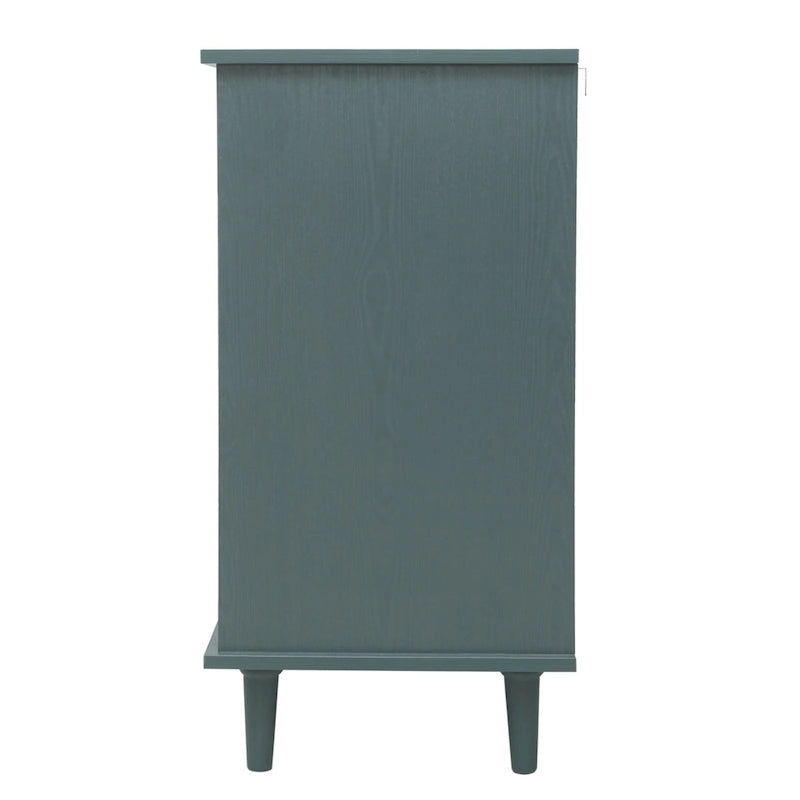 Bathroom Storage Cabinet with Adjustable Shelves and Metal Hardware, Freestanding Linen Tower for Small Spaces