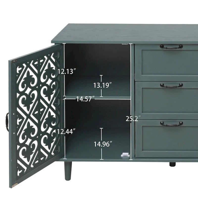 Bathroom Storage Cabinet with Adjustable Shelves and Metal Hardware, Freestanding Linen Tower for Small Spaces