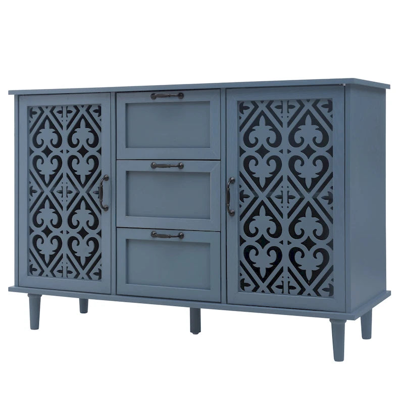 Bathroom Storage Cabinet with Adjustable Shelves and Metal Hardware, Freestanding Linen Tower for Small Spaces