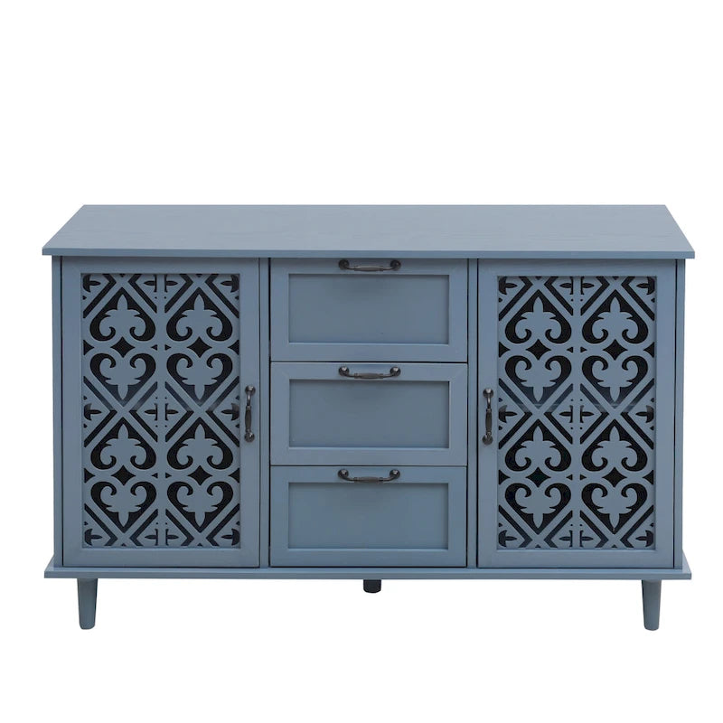 Bathroom Storage Cabinet with Adjustable Shelves and Metal Hardware, Freestanding Linen Tower for Small Spaces