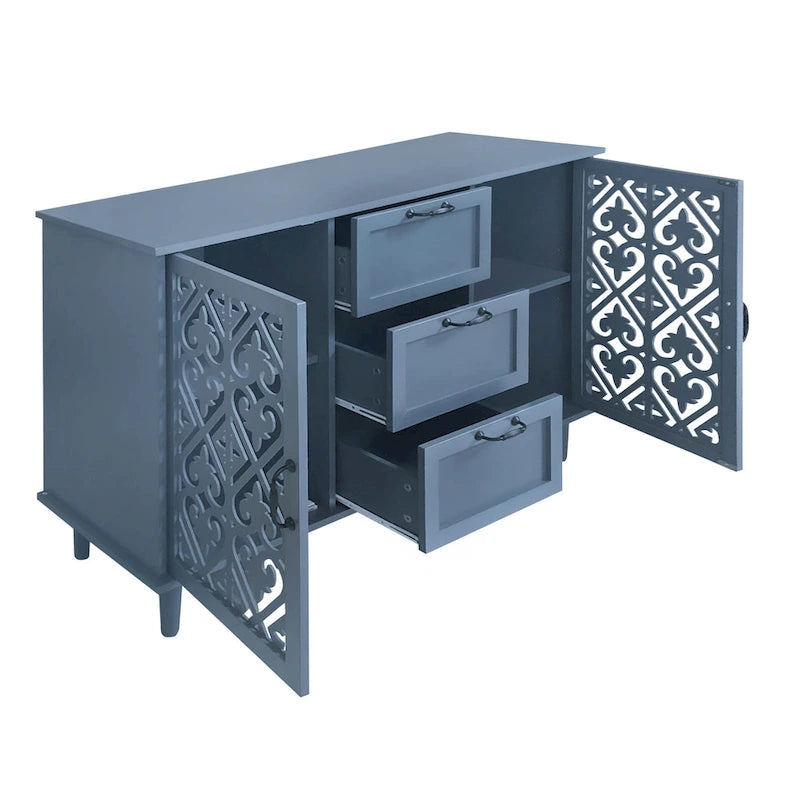 Bathroom Storage Cabinet with Adjustable Shelves and Metal Hardware, Freestanding Linen Tower for Small Spaces