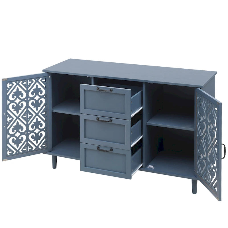 Bathroom Storage Cabinet with Adjustable Shelves and Metal Hardware, Freestanding Linen Tower for Small Spaces