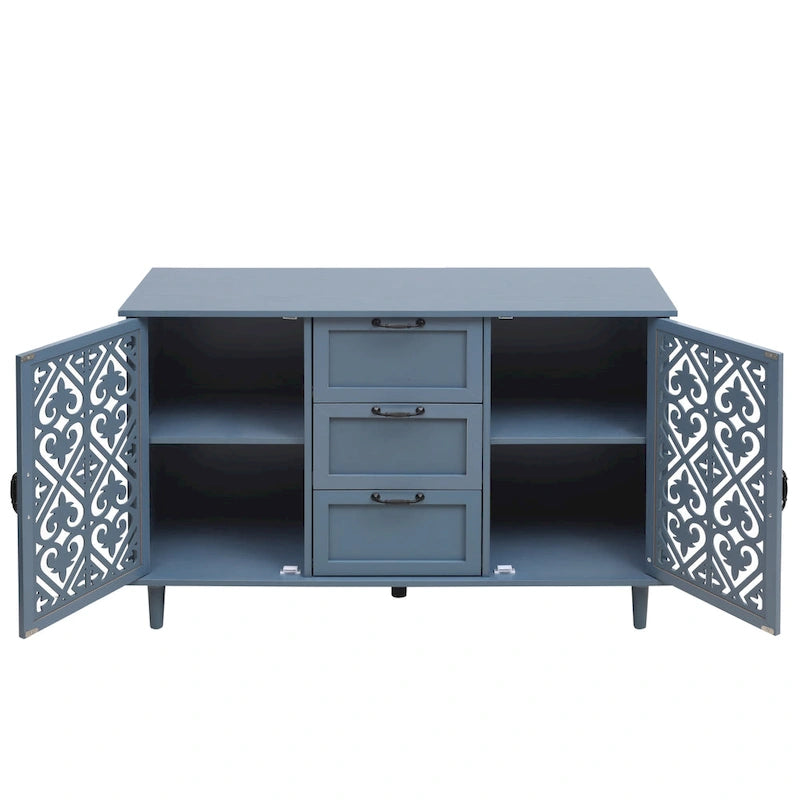 Bathroom Storage Cabinet with Adjustable Shelves and Metal Hardware, Freestanding Linen Tower for Small Spaces