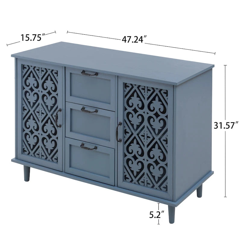Bathroom Storage Cabinet with Adjustable Shelves and Metal Hardware, Freestanding Linen Tower for Small Spaces