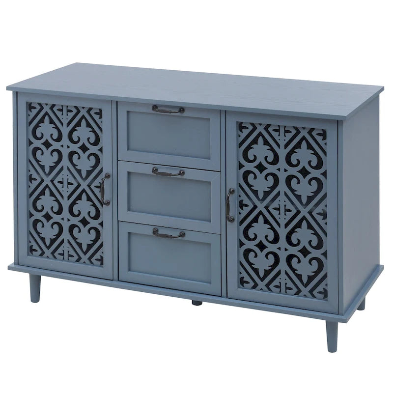 Bathroom Storage Cabinet with Adjustable Shelves and Metal Hardware, Freestanding Linen Tower for Small Spaces