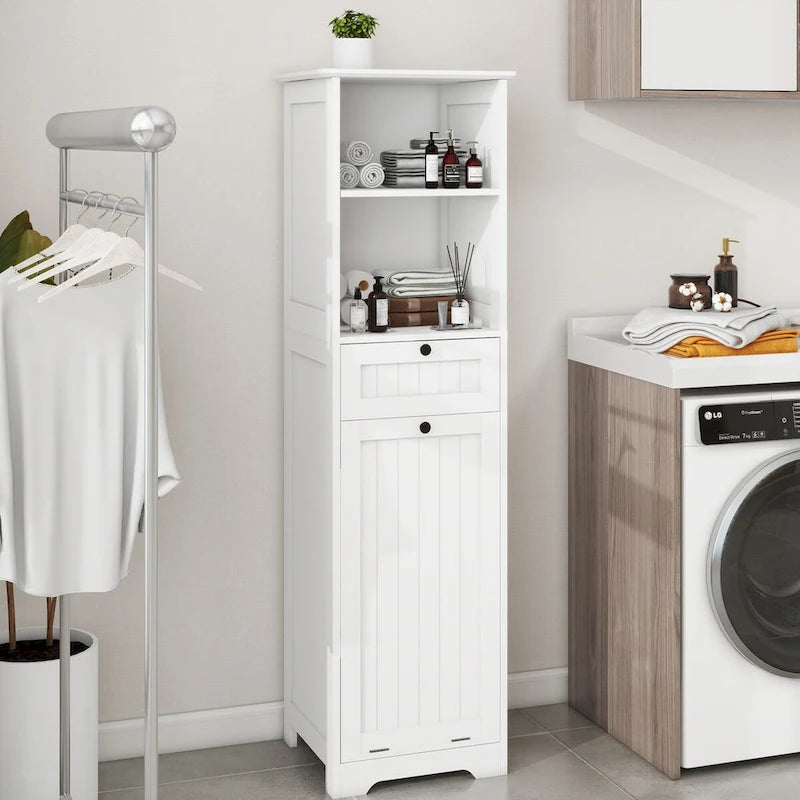 One-Drawer Tilt-Out Laundry Sorter Cabinet